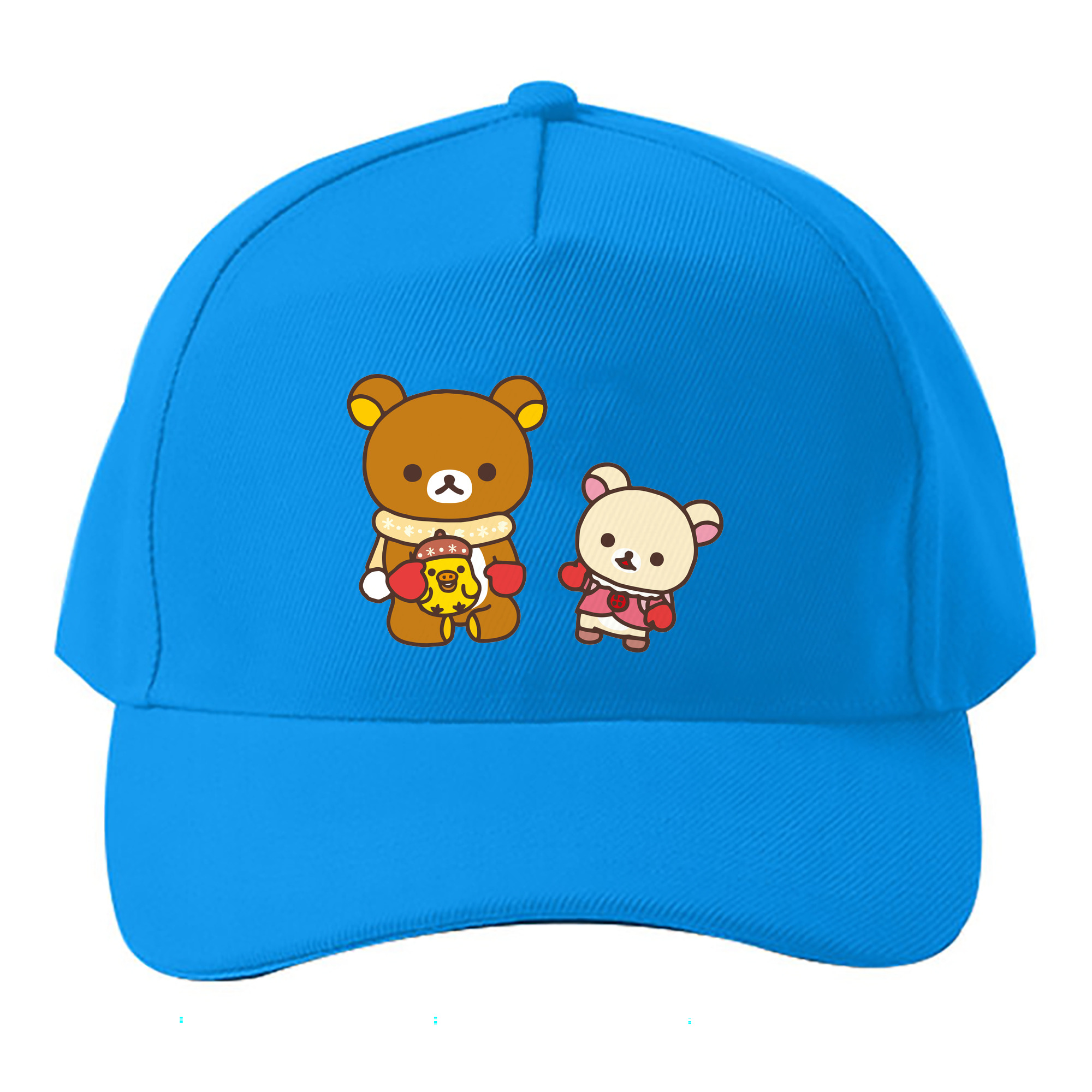 （画像用） リラックマ リラックマ キイロイトリ Rilakkuma Korilakkuma Kiiroitori ベースボールキャップ 綿100％ 男女兼用 帽子 スポーツ